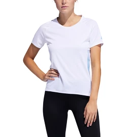 Damen T-Shirt adidas 25/7 Rise Up N Run Parley white