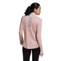 Damen T-Shirt adidas Own The Run 1/2 Zip Wonder Mauve