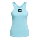 Damen T-Shirt adidas  Paris Y-Tank Primeblue Aqua M