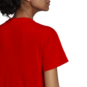 Damen T-Shirt adidas  Short Sleeve Tee Vivid Red