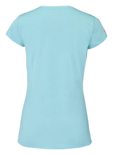 Damen T-Shirt Babolat  Exercise Flag Tee Women Angel Blue