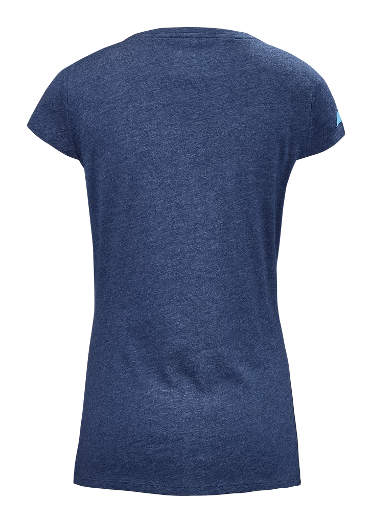 Damen T Shirt Babolat Exercise Stripes Tee Estate Blue Sportega