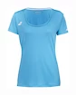 Damen T-Shirt Babolat  Play Cap Sleeve Top Women Cyan Blue S