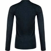 Damen T-Shirt Endurance  Yalia Seamless Wool Print LS Baselayer Dark Blue