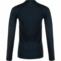 Damen T-Shirt Endurance  Yalia Seamless Wool Print LS Baselayer Dark Blue