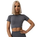 Damen T-Shirt GymBeam  FLO CropTop Grey