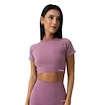 Damen T-Shirt GymBeam  FLO CropTop Violet