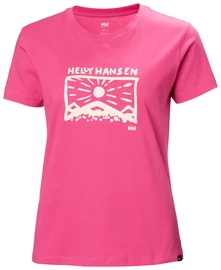 Damen T-Shirt Helly Hansen  F2F Organic Cotton T-Shirt Cascadia Pink