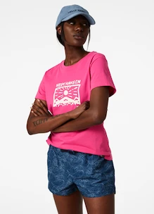 Damen T-Shirt Helly Hansen  F2F Organic Cotton T-Shirt Cascadia Pink S