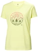 Damen T-Shirt Helly Hansen  Skog Recycled Graphic Tee Fadded Yallow XS