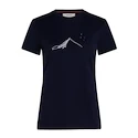 Damen T-Shirt Icebreaker Merino 150 Tech Lite SS T South Const Midnight Navy