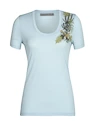 Damen T-Shirt Icebreaker  Tech Lite II SS Scoop Tee Fabulous Fer Haze L