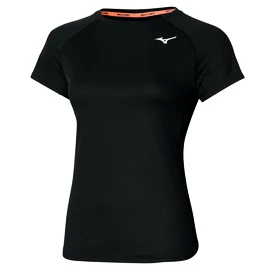 Damen T-Shirt Mizuno Dry Aero Flow Tee Black