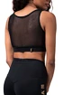 Damen T-Shirt Nebbia  Gold Mesh Mini Top 830 black