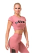 Damen T-Shirt Nebbia Hero Sporty crop top old rose