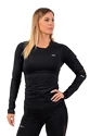 Damen T-Shirt Nebbia  Long Sleeve Smart Pocket Sporty Top 418 black