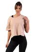 Damen T-Shirt Nebbia  Organic Cotton Loose Fit “The Minimalist” Crop Top 417 salmon XS/S