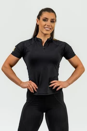 Damen T-Shirt Nebbia Women's Compression Zipper Shirt Ultimate 831 Gold