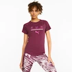 Damen T-Shirt Puma  Run 5K Logo Tee Grape Wine M