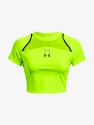 Damen T-Shirt Under Armour  Run Anywhere Crop SS-GRN