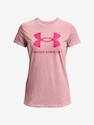 Damen T-Shirt Under Armour  SPORTSTYLE LOGO SS-PNK