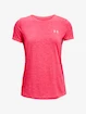 Damen T-Shirt Under Armour  Tech SSC - Twist-PNK