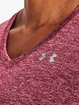 Damen T-Shirt Under Armour  Tech SSV - Twist-PNK