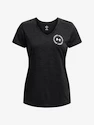 Damen T-Shirt Under Armour  Tech Twist LC Crest SSV-BLK