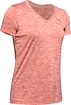 Damen T-Shirt Under Armour  Tech V-Neck Twist Red