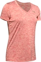 Damen T-Shirt Under Armour  Tech V-Neck Twist Red