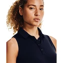 Damen T-Shirt Under Armour  Zinger Sleeveless Polo Dark Blue