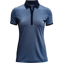 Damen T-Shirt Under Armour  Zinger SS Novelty Polo Mineral Blue