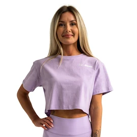 Damen Tank-Top GymBeam Limitless Cropped T-shirt Lavender