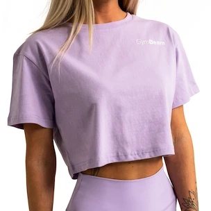 Damen Tank-Top GymBeam  Limitless Cropped T-shirt Lavender