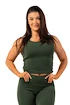 Damen Tank-Top Nebbia  Organic Cotton Ribbed Tank Top 414 dark green