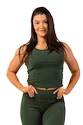 Damen Tank-Top Nebbia  Organic Cotton Ribbed Tank Top 414 dark green M