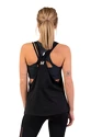 Damen Tank-Top Nebbia  Sleeveless Loose Cross Back Tank Top "Feeling Good" Black