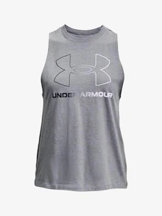 Damen Tank-Top Under Armour  Live Sportstyle Graphic Tank Steel Medium Heather Gray S