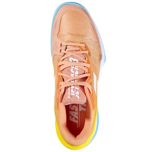 Damen Tennisschuhe Babolat Jet Mach 3 Clay Women Coral/Gold Fusion