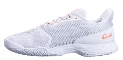 Damen Tennisschuhe Babolat Jet Tere Clay White/Living Coral