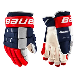 Eishockeyhandschuhe Bauer Pro Series Navy/Red/White Intermediate