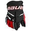 Eishockeyhandschuhe Bauer Supreme M3 Black/Red Junior 11 Zoll