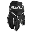 Eishockeyhandschuhe Bauer Supreme MACH Black/White Intermediate 12 Zoll