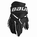 Eishockeyhandschuhe Bauer Supreme MACH Black/White Intermediate 13 Zoll