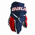 Eishockeyhandschuhe Bauer Supreme MACH Navy/Red/White Senior 15 Zoll