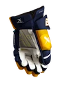 Eishockeyhandschuhe Bauer Vapor Hyperlite Navy/Gold Intermediate