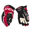 Eishockeyhandschuhe CCM JetSpeed FT6 Pro Black/Red/White Junior 11 Zoll