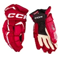 Eishockeyhandschuhe CCM JetSpeed FT6 Pro Red/White Senior 15 Zoll