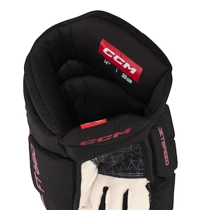 Eishockeyhandschuhe CCM JetSpeed FT680 Black/Red Senior 15 Zoll