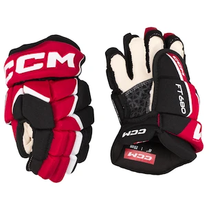 Eishockeyhandschuhe CCM JetSpeed FT680 Black/Red/White Junior